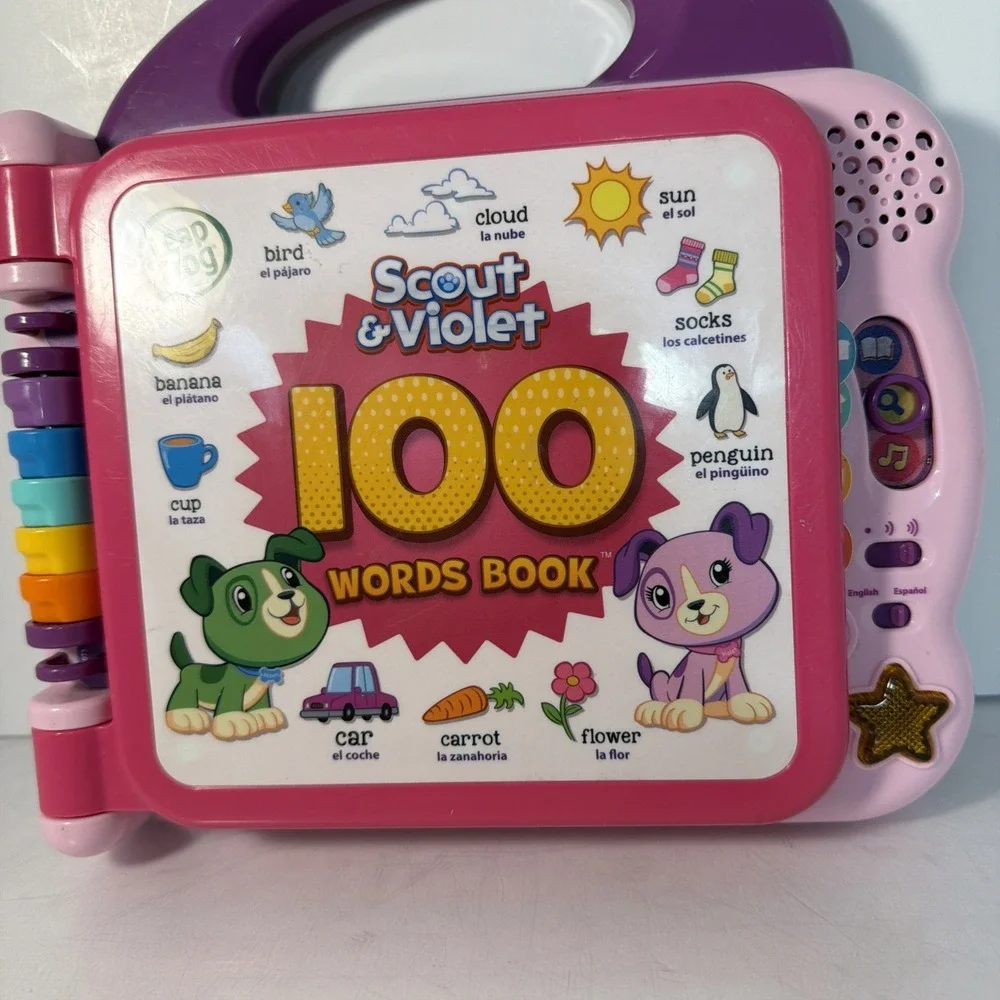LeapFrog Pink Scout and Violet 100 Words Book Children's Learning Toy 2018